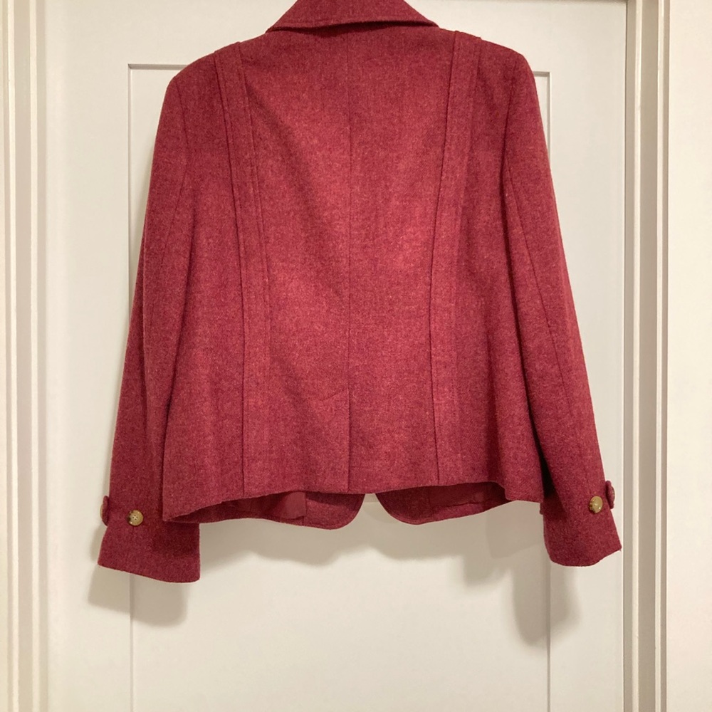 Talbots Tweed Wool Berry Jacket (Sz 16 petite) - Picture 2 of 5